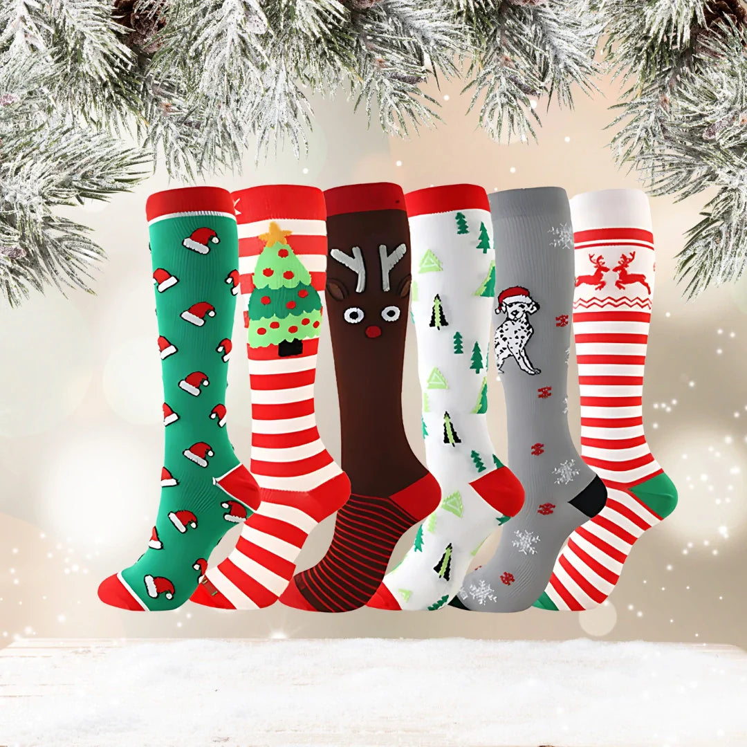 ErgiloJoyful – Julens gladaste stödstrumpor