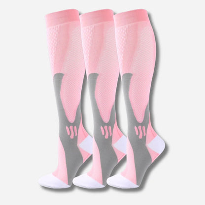 ErgiloActive – Knähöga stödstrumpor i sportigt 3-pack