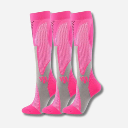 ErgiloActive – Knähöga stödstrumpor i sportigt 3-pack